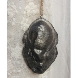 Tomte i metall i vintagestil