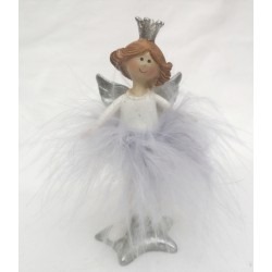 Ballerina i vitt och silver