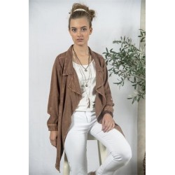 Jacka i stonewashed mjuk...