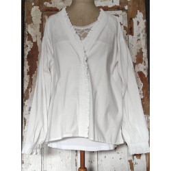 Blus/jacka med veckade...